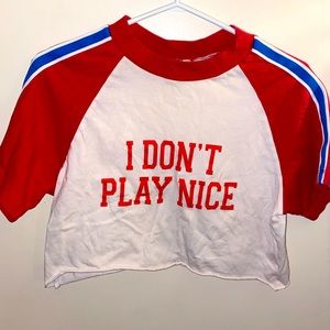 CHUCKY HARLEY QUINN style crop top